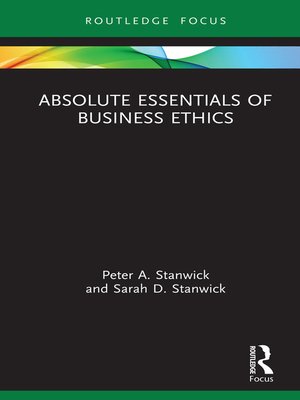 cover image of Absolute Essentials of Business Ethics